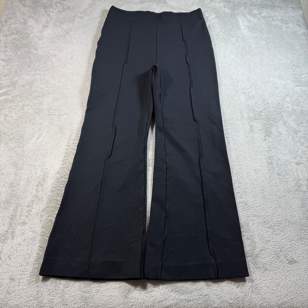 Spanx Supersmooth PerfectFit Ponte Flare Pant Women Large Black Hi-Rise 20252R